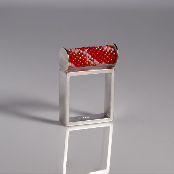 Red and Pink Dramatic Ring